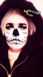 Preview for a Spotlight video that uses the Hallowen-Makeup-3 Lens