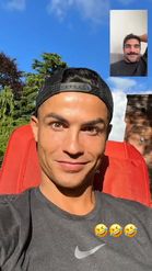 Preview for a Spotlight video that uses the facetime cristiano Lens