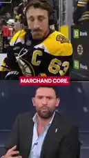 This video compilation features Boston Bruins captain Brad Marchand in various settings, including on-ice action during games, locker room celebrations, and press conferences. It showcases his leadership, competitive spirit, and iconic moments throughout his NHL career. by @nhl with Original Sound by nhl