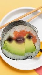 Preview for a Spotlight video that uses the Sushi Face Lens