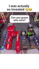 Watch as Emiliano sets up a wild toy car race on a custom track! With a red fire truck, a sleek red sports car, and other vehicles, the competition is fierce. But things take a hilarious turn when a bowling ball and a soda can get involved, causing a chain reaction of chaos. Can you predict who will cross the finish line first? This fun and unpredictable race is perfect for fans of toy car videos and creative engineering challenges. by @amiliflips with Original Sound by amiliflips