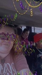 Preview for a Spotlight video that uses the MARDI GRAS MASKS Lens