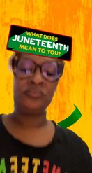 Preview for a Spotlight video that uses the Juneteenth Lens