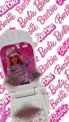 Preview for a Spotlight video that uses the Barbie Phone Lens