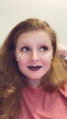 Preview for a Spotlight video that uses the Stars Makeup Lens