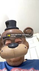 Preview for a Spotlight video that uses the Freddy Mask FNAF Lens