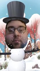 Preview for a Spotlight video that uses the snowman Lens
