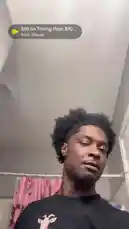 In this short clip, rapper Da First Option ⚡️ is featured in a bathroom setting, looking directly into the camera. A music player overlay indicates his new song, 'Still on Timing (feat. BIG...)' by Pooh Shiesty, is playing. This appears to be a promotional snippet for his latest release. by @nascarfeezy with Still on Timing (feat. BIG30) by Pooh Shiesty
