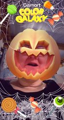 Preview for a Spotlight video that uses the CG Jack-o-Lantern Lens