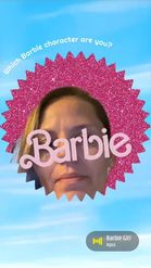 Preview for a Spotlight video that uses the Barbie Characters Lens