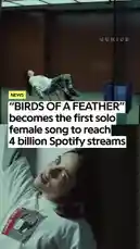 #billieeilish's “birds of a feather” becomes the first solo song by a woman to reach 4 billion streams on spotify. by @geniusverified with Original Sound by Contains: BIRDS OF A FEATHER - Billie Eilish
