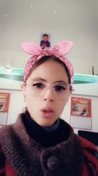 Preview for a Spotlight video that uses the Trendy Pink Bow Lens