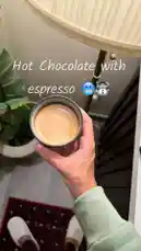 Hot chocolate with espresso 😋 by @alysf90 with original sound