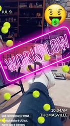 Preview for a Spotlight video that uses the Pink Tennis Vizor Lens