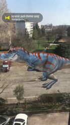 Preview for a Spotlight video that uses the T- Rex Dinosaur Lens