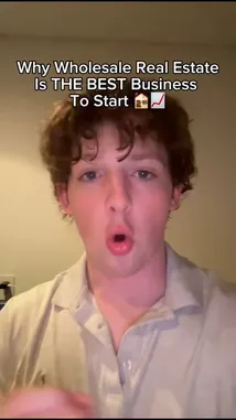 In this vlog-style video, entrepreneur Noah Cloud shares his insights on why wholesale real estate is an ideal business for beginners. He discusses his personal journey, showcasing key metrics like '1.2M views' and financial milestones such as a '$1,250.00 wire transfer'. The video blends direct-to-camera commentary with on-screen data, offering viewers a transparent look into his success. by @cloud_ventures with cloud_ventures by Original Sound