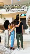This video demonstrates several popular optical illusion photography techniques. It starts with a 'dodged a bullet' prank using three people, then shows a tutorial on creating a 'triplet' effect with a phone, followed by a 'bed pull' illusion, and concludes with a 'leap of faith' illusion. Each segment provides a clear visual guide on how to perform these fun and creative tricks. by @martine with Original Sound by martine