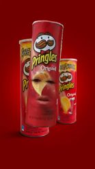 Preview for a Spotlight video that uses the pringles face Lens