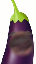 Preview for a Spotlight video that uses the talking eggplant Lens