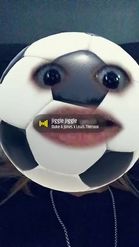 Preview for a Spotlight video that uses the Football Face Lens