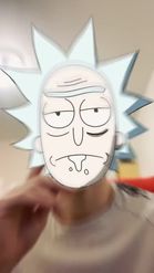 Preview for a Spotlight video that uses the Rick And Morty Lens