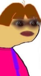 Preview for a Spotlight video that uses the Face In Dora Meme Lens