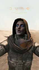 Preview for a Spotlight video that uses the Dune Part Two Lens Lens