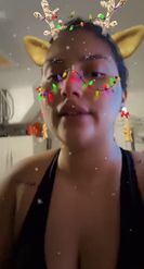 Preview for a Spotlight video that uses the Christmas deer Lens