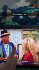 This clip shows actress Alison Rossum watching a scene from her show 'The Other Side of Me'. She reacts with surprise upon seeing another character, Isis, portrayed by Sabrina Carpenter. The moment captures a real-time reaction to a scripted television event. by @alison.rossum with original sound