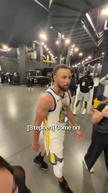 In the aftermath of a hard-fought game, the Golden State Warriors' stars share their thoughts. Stephen Curry reflects on the year's work and the joy of playing again. Draymond Green, in a hoodie, humorously downplays his role while mentioning teammates Dray, Steph, and Gui. Klay Thompson, sporting a headband and visible tattoos, calls it a 'great fight' and expresses excitement for the upcoming series against Phoenix. The players walk through the arena tunnel, sharing candid post-game emotions. by @warriors with Original Sound by warriors
