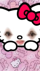 Preview for a Spotlight video that uses the hello kitty face Lens