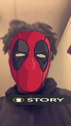 Preview for a Spotlight video that uses the deadpool Lens