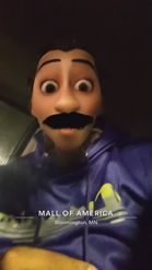Preview for a Spotlight video that uses the cartoon mustaches Lens