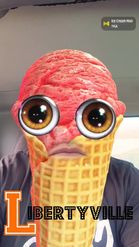 Preview for a Spotlight video that uses the MR-ICECREAM-FACE Lens