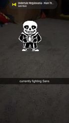 Preview for a Spotlight video that uses the Sans Undertale Lens