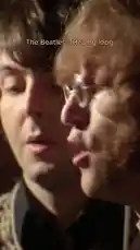 This behind-the-scenes footage captures The Beatles during the recording sessions for their song 'Hey Bulldog.' The video provides intimate close-ups of John Lennon and Paul McCartney singing and playing instruments like guitar and piano in the studio, offering a glimpse into their creative process. by @thebeatles with Original Sound by Contains: Hey Bulldog (Remastered 2009) - The Beatles