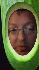 Preview for a Spotlight video that uses the Funny Cucumber Lens