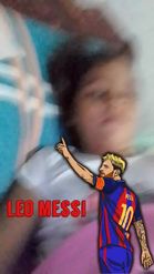Preview for a Spotlight video that uses the LEO MESSI 3D Lens