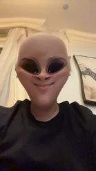 Preview for a Spotlight video that uses the Alien Face Lens
