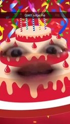 Preview for a Spotlight video that uses the birthday cake Lens