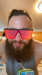 Preview for a Spotlight video that uses the orange glasses Lens