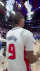 This video captures the post-game sportsmanship between the Detroit Pistons and the Orlando Magic. Following the conclusion of their NBA matchup, players from both teams meet on the court to shake hands, exchange hugs, and show mutual respect. The scene is set in a packed arena with fans in the background and team branding visible throughout. The atmosphere reflects the competitive yet respectful nature of professional basketball. by @nbapistons with Original Sound by nbapistons