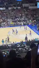 A dynamic college basketball game unfolds inside a packed arena, showcasing fast-paced plays, strategic team movements, and intense competition under bright lights. Fans cheer loudly as players in blue and white uniforms battle for control near the basket. This energetic clip captures the essence of collegiate sportsmanship and athleticism. by @marcus.randall with Original Sound by marcus.randall