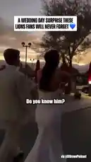In a heartwarming moment captured on camera, NFL player Amon-Ra St. Brown unexpectedly runs into a newlywed couple at their wedding venue. After a brief conversation, he offers them dinner, creating a memorable surprise for the couple. by @nfl with Original Sound by nfl