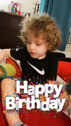 Preview for a Spotlight video that uses the Happy Birthday 5 Lens