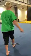 Winchumbo shares his journey of mastering the difficult 'scoot dub' flip. The video shows him practicing relentlessly on a soft mat for months before finally landing it successfully on a hard floor during a live session at MOTIVE school of movement. by @winchumbo with Original Sound by winchumbo