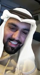 Preview for a Spotlight video that uses the Arabic Man Lens