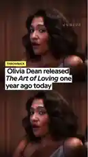 This video is a nostalgic look back at Olivia Dean's music video for her song 'The Art of Loving,' released one year ago today. It features a split-screen montage of scenes from the video, including intimate moments between Olivia and a man in a dimly lit room, and vibrant rooftop dance sequences against a city skyline at night. The accompanying audio is the full track from the music video. by @geniusverified with Original Sound by Contains: Man I Need - Olivia Dean