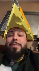 Preview for a Spotlight video that uses the cheesehead Lens