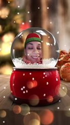 Preview for a Spotlight video that uses the Snow Globe Lens